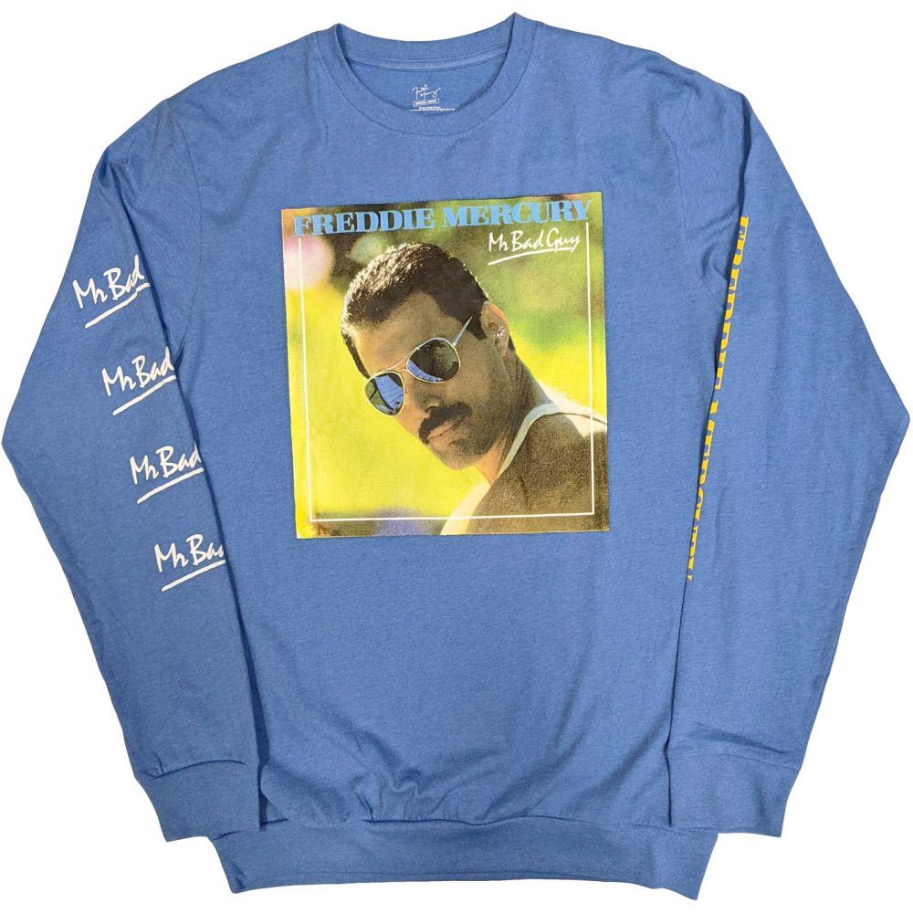 Freddie Mercury - Mr Bad Guy Top à manches longues - Bleu